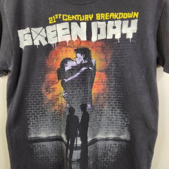 Hanes Green Day 21st Century Breakdown 2009 Front Side SS Graphic Tee Small - Picture 3 of 6